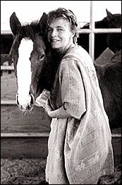 Linda with a horse